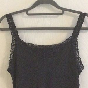 Vanity Fair Reversible Black Camisole